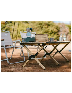 Стол туристический Naturehike складной, 118х60х44 см,с Х-образными ножками, черный