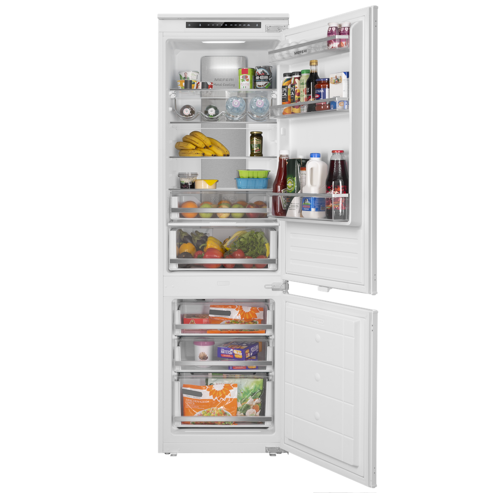 Встраиваемый холодильник с инвертором Meferi MBR177 TOTAL NO FROST ULTRA фото 
