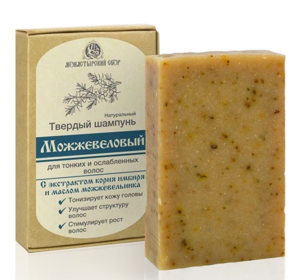 Твердый шампунь «Можжевеловый» 80 гр (Kleona)