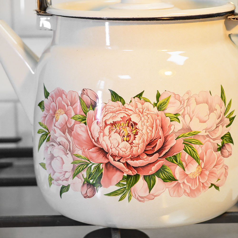 Чайник 3,5л "Букет пионов"