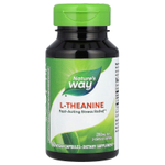 Nature's Way, L-теанин, 60 веганских капсул (100 мг на капсулу)
