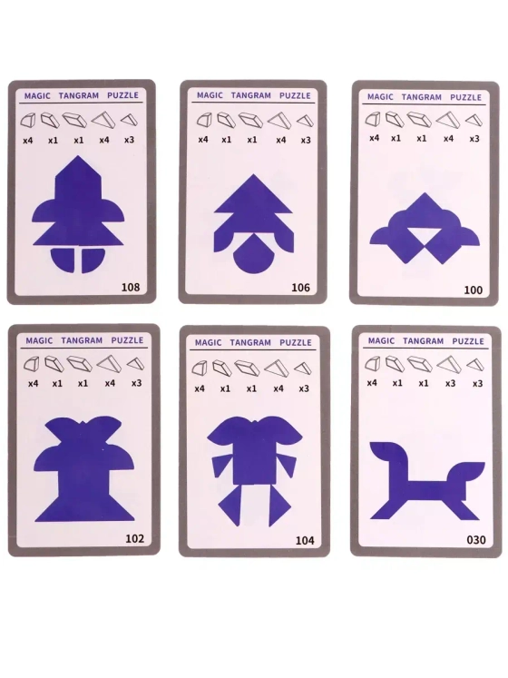 Конструктор магнитный Магический танграм, 28 деталей