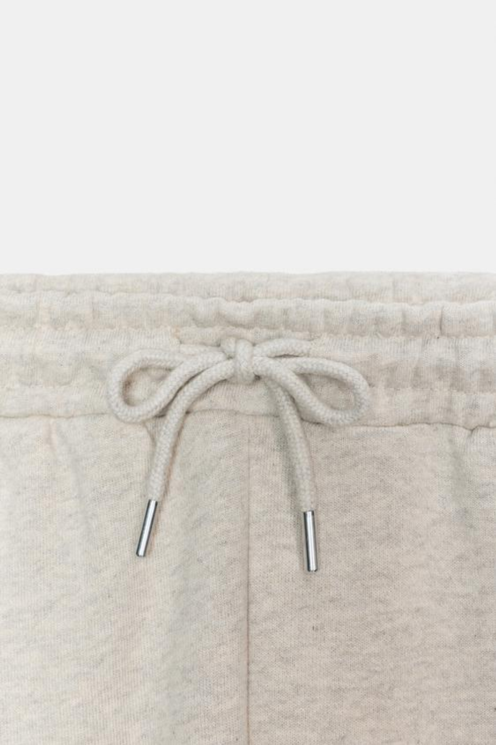 ZARA БРЮКИ-ДЖОГГЕРЫ В СТИЛЕ РУСТИК, БЕЖЕВЫЙ МЕЛАНЖ