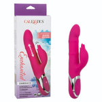 Вибратор кролик с массажем бусин вдоль ствола фиолетовый 24 см