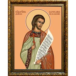 Вячеслав (Луканин) Кизеловский, священномученик, диакон. Икона на холсте.