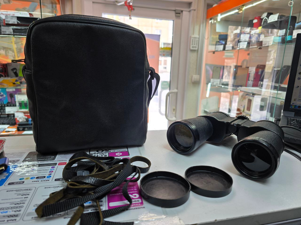 Бинокль БПЦ 10х50 Sotem светосильный прибор (Кож.сумка,кож.ремешки)