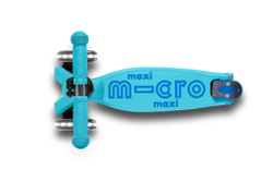 Самокат Maxi Micro Deluxe LED складной голубой