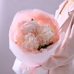 Букет розовых гортензий #198