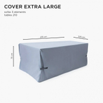 Чехол для мебели Nardi Cover Extra Large, темно-серый, 2150х1050х750 мм