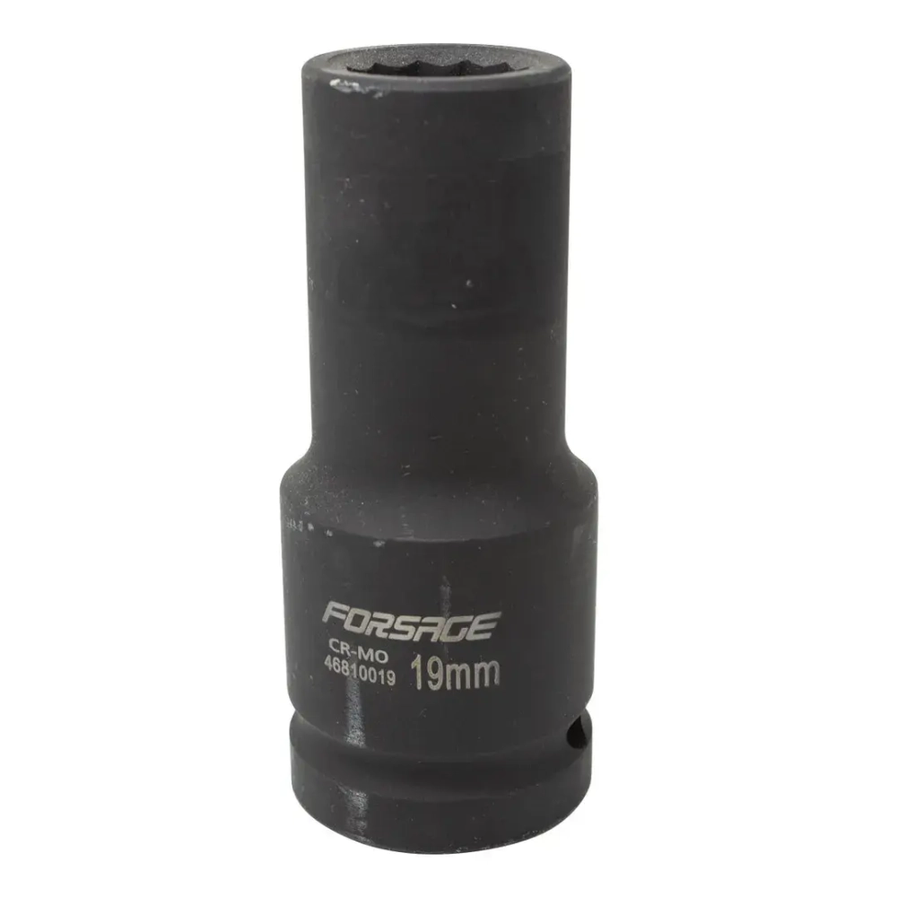 Головка ударная глубокая 19мм 3/4''12гр. Forsage F-46810019