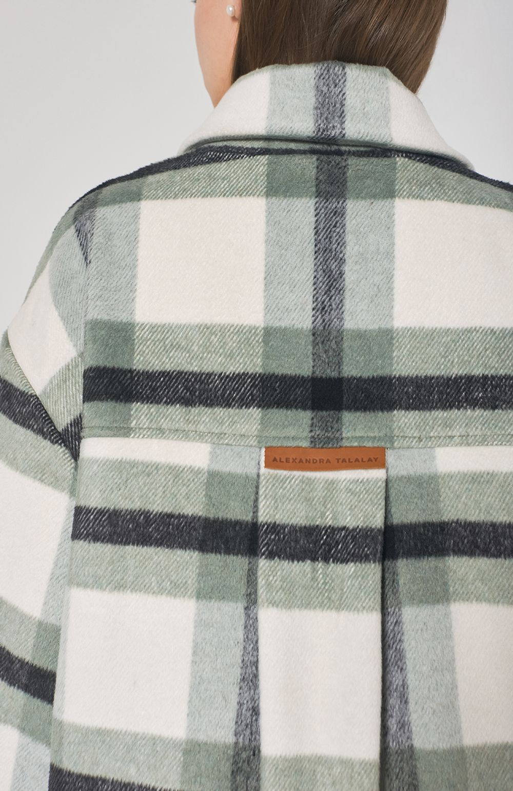 Пальто-Рубашка Alexandra Talalay AC008 зеленое