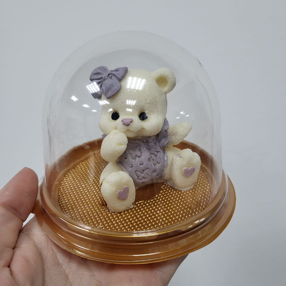 Фигурка из шоко глазури Мишка в комбинезоне №1