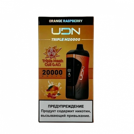 UDN Triple M20000 Orange raspberry - апельсин-малина 20000 затяжек 20мг (2%)