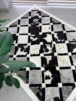 Ковер прямоугольный натуральный мех овчина, 210 х 170 см.