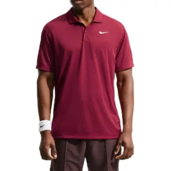 Мужское теннисное поло Nike Court Dri-Fit Solid - team red/white