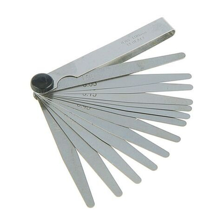 Щуп веерный для регулировки клапанов 20 лепестков 0,05мм-1мм