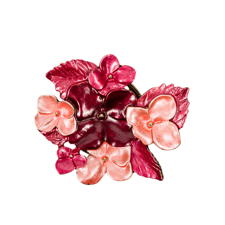 Брошь Shadore Фиалки XZ1498.9 R/G