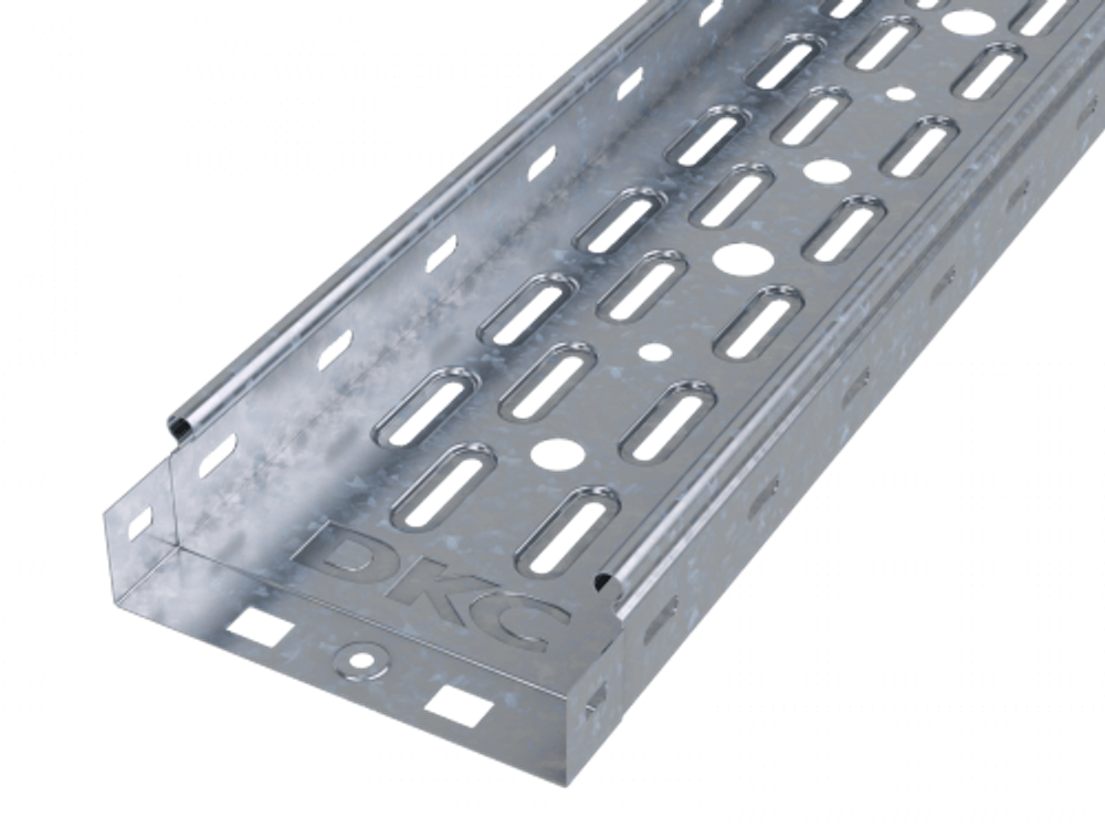 Лоток перфорированный 150х80 L3000, RAL9010