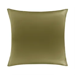 Набор наволочек из премиального сатина оливкового цвета из коллекции essential, 70х70 см