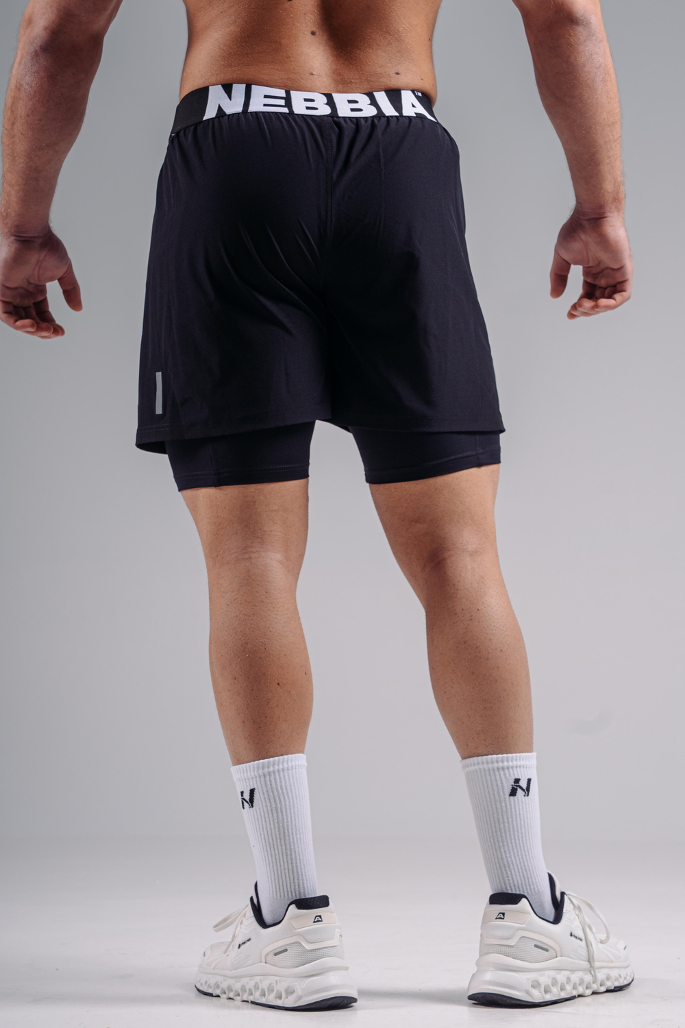 Шорты Double-Layer Training Shorts PRIMALL 878 Черные