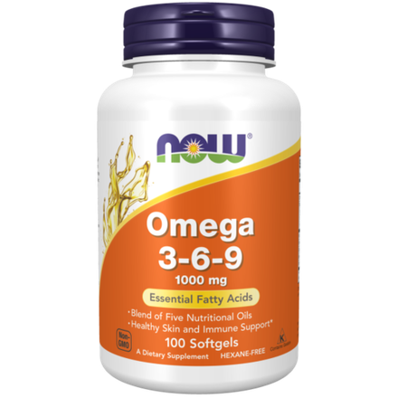 NOW Foods, Омега-3-6-9, Omega 3-6-9 1000 mg, 100 капсул