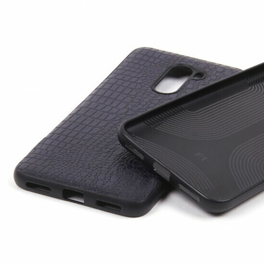 Панель из экокожи Рептилия для Xiaomi Pocophone F1, 010027 Красный