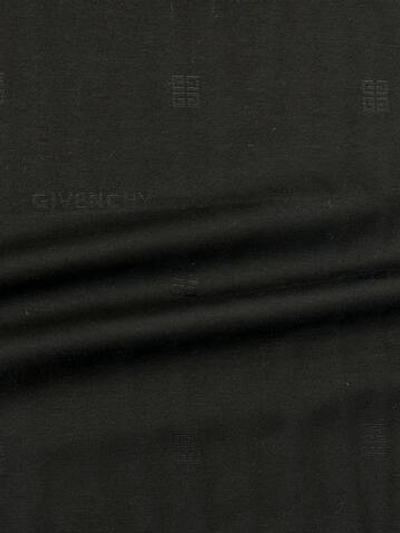Трикотаж вискоза с п/а и эластаном Givenchy с фирменным логотипом черный