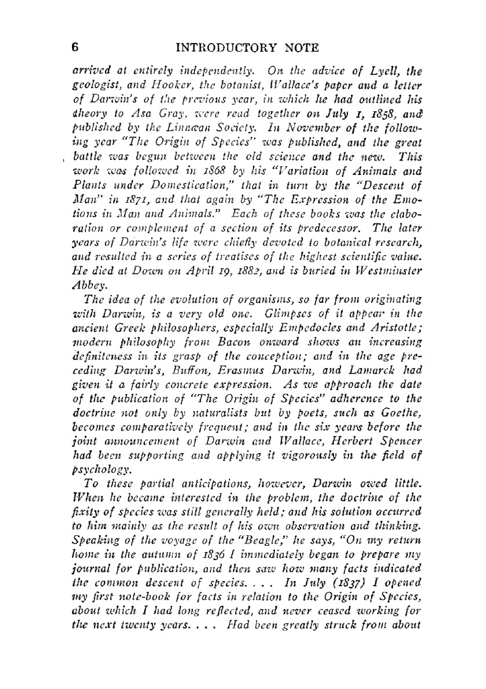 The Origin of Species | Darwin Charles