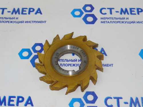 Фреза 3-хсторонняя 80х10х27 KII Р6М5 0208 z=14 разнонаправленный зуб с напылением КиБ