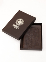 Обложка для паспорта Варгградъ Коричневая "Дорогу варварам"