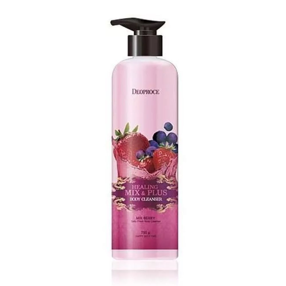 Ароматизированный гель для душа &quot;Ягодный микс&quot; DEOPROCE HEALING MIX &amp; PLUS BODY CLEANSER 750ml