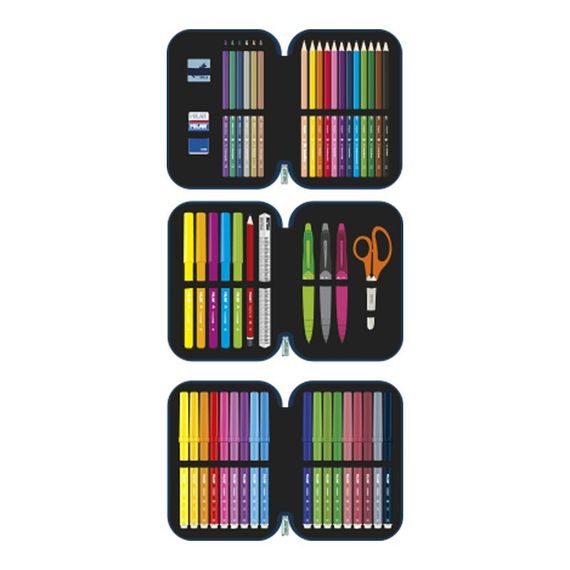 Penal / Пенал/ Trıple decker pencıl case cont. Fun