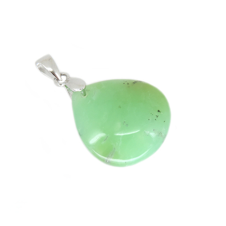 Кулон "Капля" хризопраз асс.