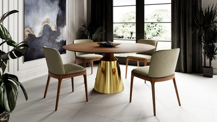 Стол круглый Йоду II шпон