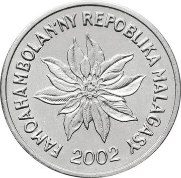 1 франк 2002 Мадагаскар