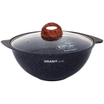 Казан для плова 3,5л со стекл. крышкой, АП линия «Granit ultra» (blue)