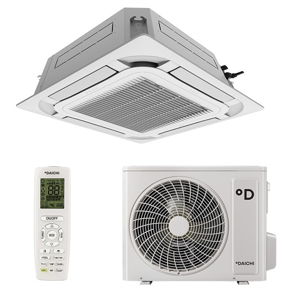 Кассетный кондиционер 600х600 инверторного типа Daichi City Line 2