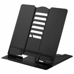 Подставка для книг и учебников BRAUBERG Black регулируемый наклон металл (2 штуки в упаковке)