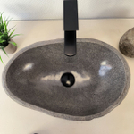 Раковина из речного камня RS-66015 51х33х15 из натурального камня