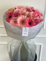 Букет из гербер в розовом оттенке 25 шт