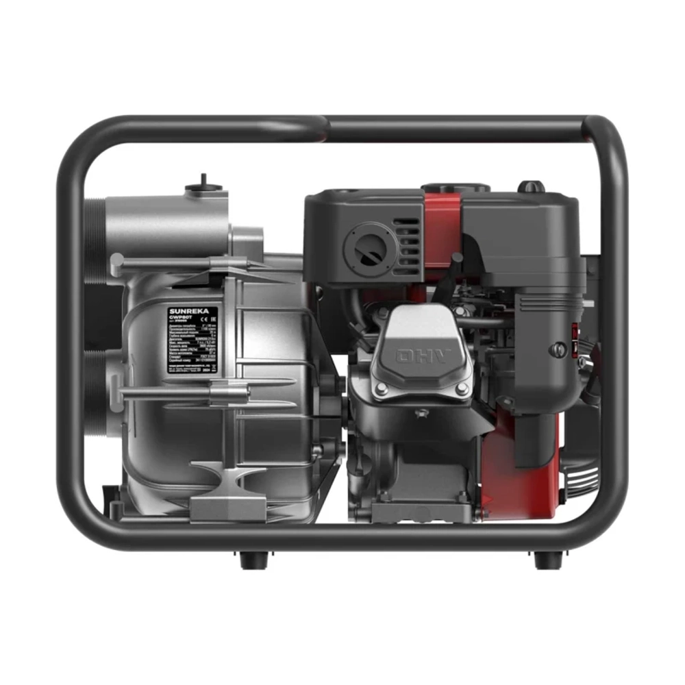 SUNREKA GWP80T мотопомпа бензиновая 7 л.с, 1100 л/мин, диаметр 80 мм, 215005