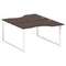Metal System Рабочая станция криволинейная на О-образном м/к БО.РАС-СА-2.2 Венге Цаво/Металл Белый 1