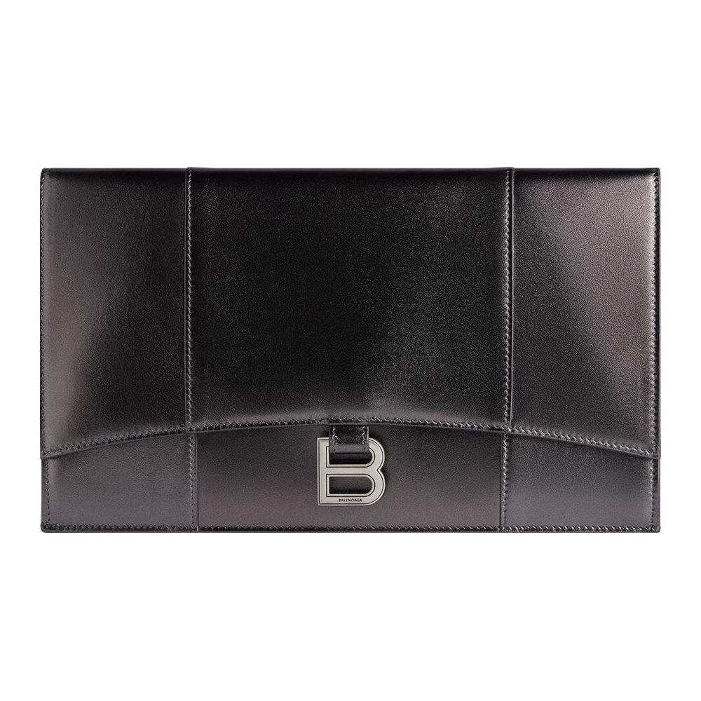 Balenciaga Smooth Calfskin Clutch Women"s Dark Gray
