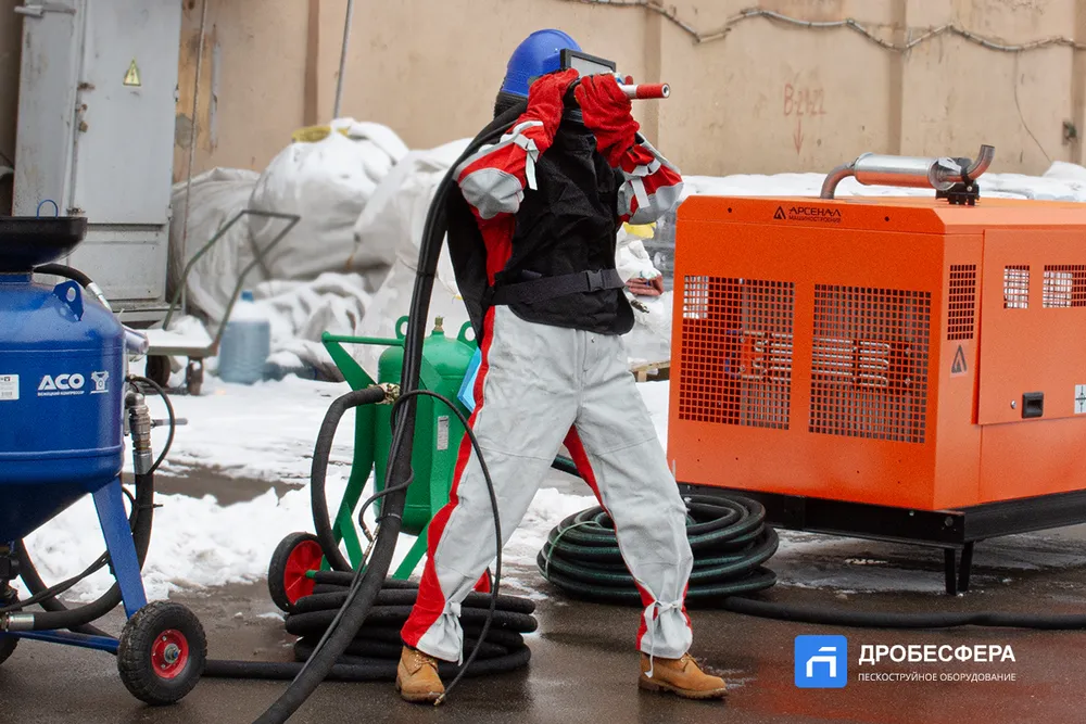 Аппарат с дизельным компрессором 17 м2 в час | комплект "Промышленник"