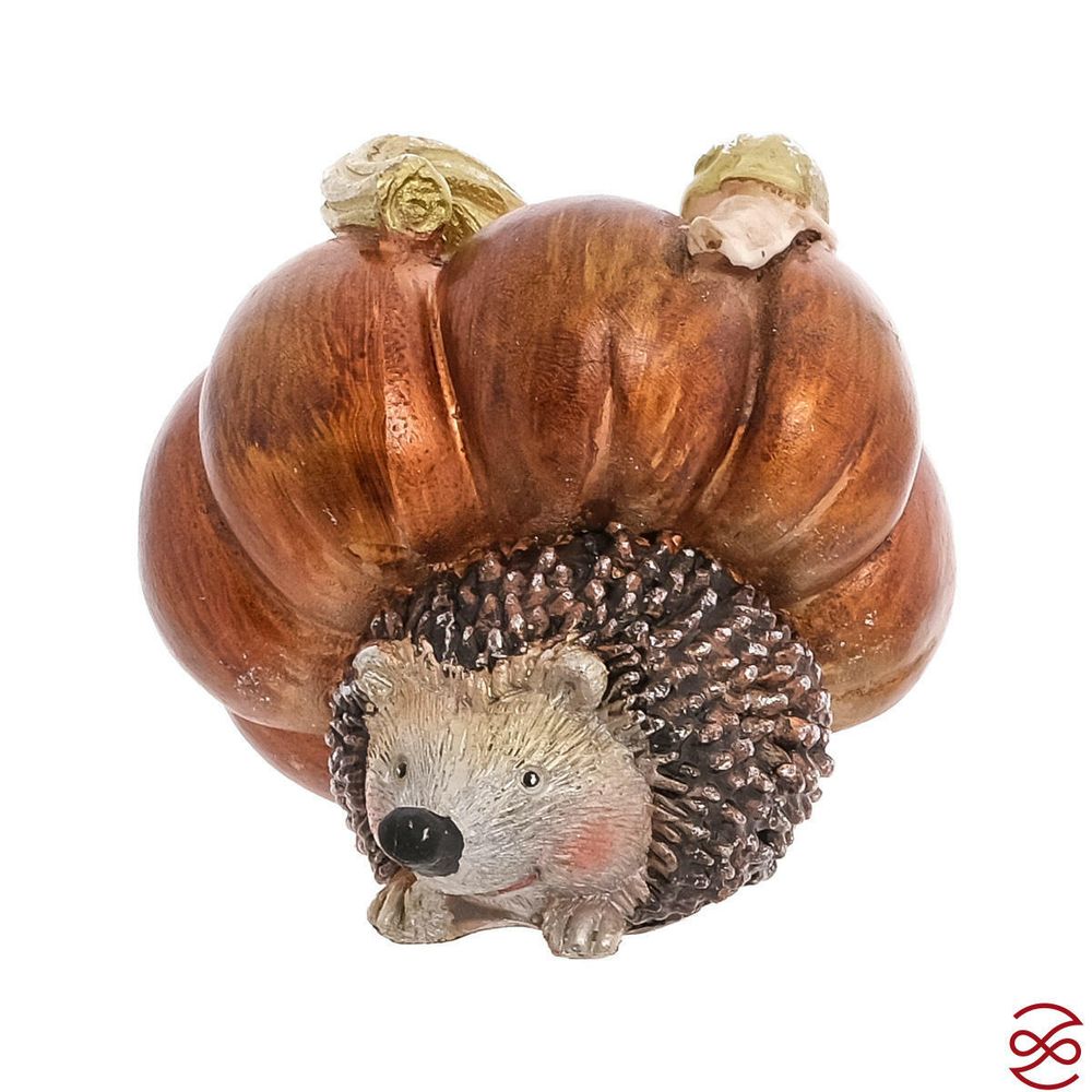Набор статуэток Repast Ёжики с тыквой 10*8*7 см (4 шт)