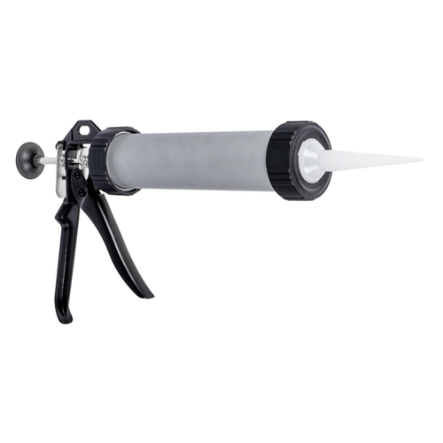 23-2-001 Пистолет для герметика закрытый алюминиевый корпус, усиленный, 320мл (300х200х80мм)