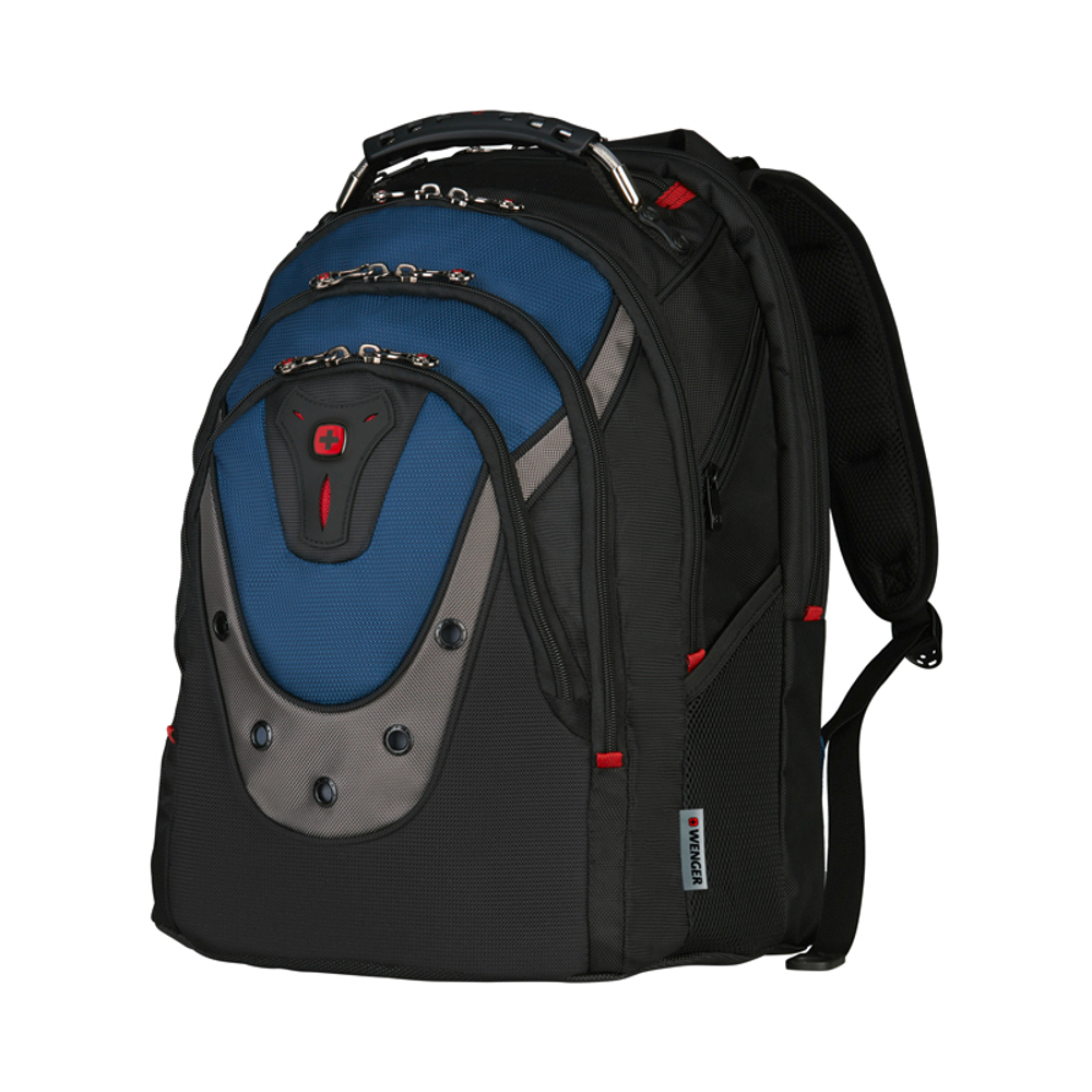 Городской рюкзак чёрно-синий 23 л WENGER Ibex 600638