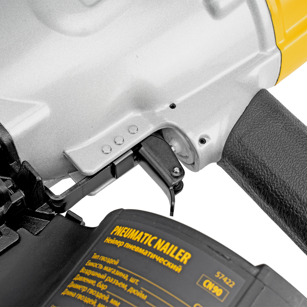 Нейлер пневматический CN90 для гвоздей CNW от 50 до 90 мм// Denzel