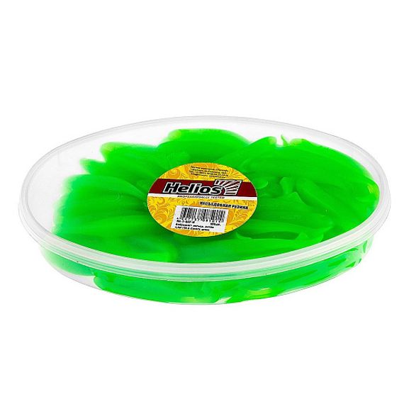 Виброхвост несъедоб. Jumbo 4,95&#39;/12.5 см Electric green 100шт. (HS-7-007-N) Helios