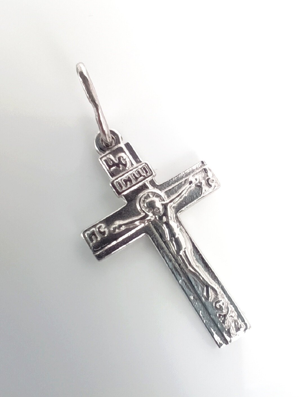 Крест православный "Эстерелла", серебро 925 пробы, родированный/Ф